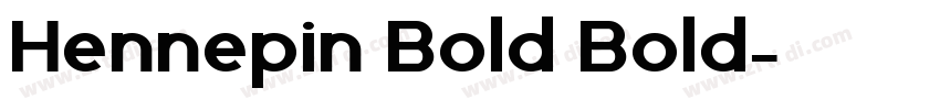Hennepin Bold Bold字体转换